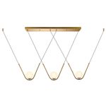 Pendente Oscar Dourado / Branco 3xg9 Max 25w