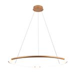 Pendente Nébula Dourado / Branco 1xled 35w