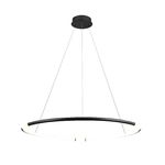 Pendente Nébula Preto / Branco 1xled 35w