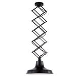 Pendente Tratto Preto 1xe27 Bulbo Max 40w