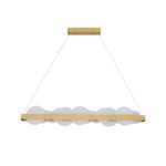 Pendente Poema Dourado / Branco 1xled 34w