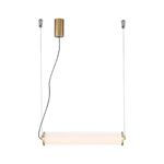 Pendente Lampe Bronze / Transparente 1xled 23w