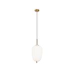 Pendente Tres Dourado / Branco 1xe27 Bulbo Max 40w