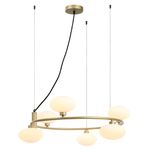 Pendente Samba Dourado / Branco 6xg9 Max 25w