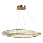 Pendente Inis Dourado / Transparente 1xled 72w