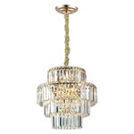 Pendente Hera Dourado / Transparente 10xe14 Vela Max 40w