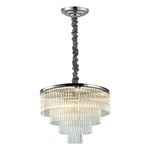 Pendente Vivi Cromado / Transparente 9xe14 Vela Max 40w