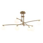 Plafon Calder Dourado / Branco 6xg9 Max 7w