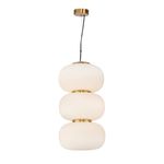 Pendente Tru Dourado / Branco 1xled 30w