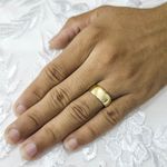 Aliança de Casamento em Ouro com parte interna de prata 8mm Always08 - Combo 