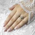 Aliança de Casamento em Ouro 5mm com parte interna de prata - Diana - Combo