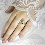 Aliança de Casamento em Ouro 5mm revestimento em prata Elsa - Combo