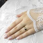 Aliança de Noivado e Alainaç de Casamento em Ouro 5mm reforçada em prata Roseh - Combo