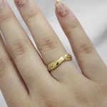 Aliança em Ouro 18k Maciço Trançada Diamonics - Áurea - Par