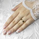 Aliança de Casamento em Ouro Maciço 5mm Abaulada Evelyn - Par 