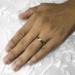 Aliança de Casamento em Ouro Maciço 5mm Abaulada Evelyn - Par 