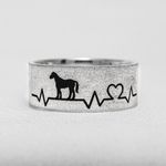 Aliança em Prata de Namoro com Detalhe Diamantado Bridal Charm 7mm - Par 