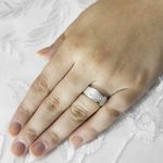 Par de Aliança de namoro com acabamento diamantado Diamond - Par