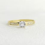Anel Forever em Ouro Maciço para Noivado ou Casamento - Peça Unitária 