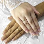 Aliança de Casamento e noivado em Ouro 18k Abaulada + Anel Solitario Balneário - Combo 