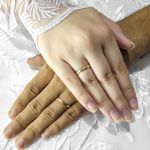 Aliança de Casamento e noivado em Ouro 18k Abaulada Balneário - Peça Única