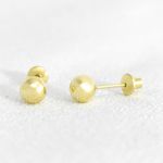 Brinco Bola em Ouro Infantil - Par 