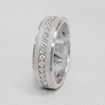 Par de Aliança de Namoro com acabamento diamantado Celestial Ring - Par
