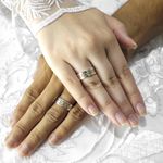 Par de Aliança Bodas de Prata em Ouro 18k ou 14k e Prata 995 Lumino - Par 