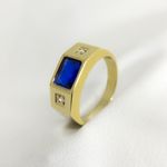 Anel de Formatura em Ouro Maciço Personalizado Liam - Peça Única