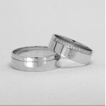 Aliança de Casamento em Ouro 18k maciço 6mm Reta Londres - Combo 