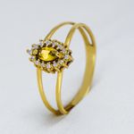 Anel de Formatura em Ouro 18k Personalizado de acordo com o curso Marjorie- Peça Única 