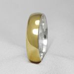 Aliança de Casamento em Ouro e Prata Maciço Marriage Glow - Combo