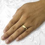 Aliança de Casamento em Ouro e Prata Maciço Marriage Glow - Combo