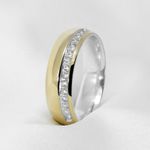 Aliança de Casamento em Ouro 6mm com base em Prata Always 06 - Combo