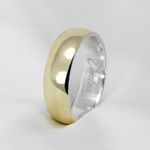 Aliança de Casamento em Ouro 6mm com base em Prata Always 06 - Combo