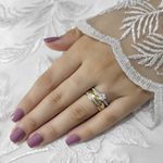 Aliança de Casamento em Ouro 6mm com base em Prata Always 06 - Combo