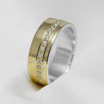 Aliança de Casamento Revestida em Ouro 6mm Forever Love - Combo