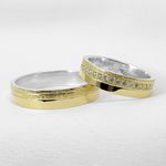 Aliança de Noivado e Casamento Revestida em Ouro 5mm Forever - Peça Única 