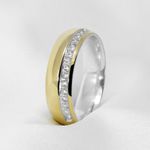 Aliança de Casamento em Ouro 6mm com base em Prata Always 06 - Combo