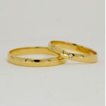 Aliança Noivado e Casamento em Ouro. Aurora Sapphire - Peça Unica 