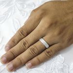 Aliança para Namoro com acabamento diamantado Diamond Flower - Peça Única