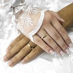 Aliança de Noivado e Casamento em Ouro e Prata Maciço 3mm Abaulada Diamond Veil - Par