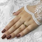 Aliança de Noivado e Casamento em Ouro Maciço 3mm Abaulada Eternal Shine - Peça Unica