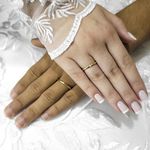 Aliança de Noivado e Casamento em Ouro Maciço 2mm Abaulada Silver Promise - Combo