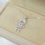 Pingente Menino Personalizado com nome em Prata 995
