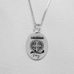 Pingente Oval São Bento em Prata 995