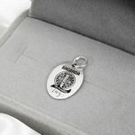 Pingente Oval São Bento em Prata 995