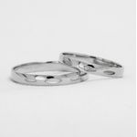 Aliança de Casamento em Ouro 18k com pedras diamonics Portugal - Par 