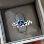 Anel em Prata Estilo Folhas