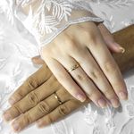 Par de Aliança de Casamento ou Noivado em Ouro 18k ou 14k Twisted Gold - Par